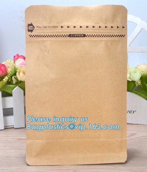 OEM Factory food grade white kraft paper bread bag for restaurant oil proof popcorn Packaging bag,paper bags with flat h