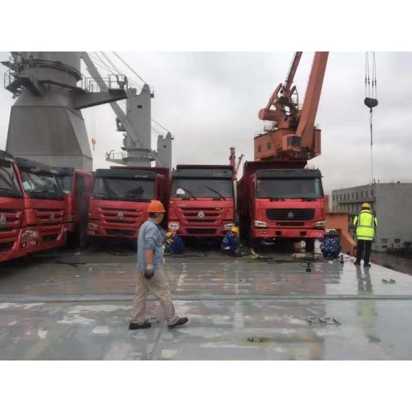 Durable HOWO Second Hand Dumper Trucks 8x4 Drive Mode 38600KM Mileage