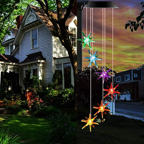 2V 100mA Color Changing Solar Wind Chime Lights