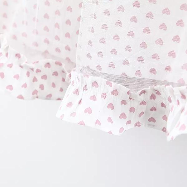 Summer Sweet Lovely Children'S Dress Clothing Little Fresh Lapel Dress Girls Dress