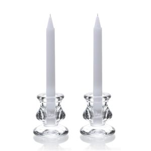China Clear Classic Crystal Glass Candelabra Candlestick Holder on sale