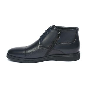 Dark Blue Outdoor Walking Mens Leather Dress Boots