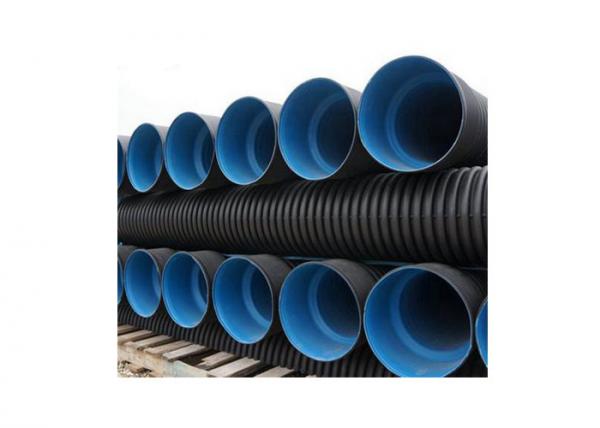 Quality SN8 Buried Drain Pipe Double Wall Polyethylene HDPE Sewer Pipe for sale