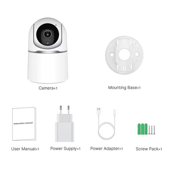 Smart Home CCTV Auto Tracking Wireless PTZ Network IP Dome Camera Wifi Baby Monitor Mini Baby Camera