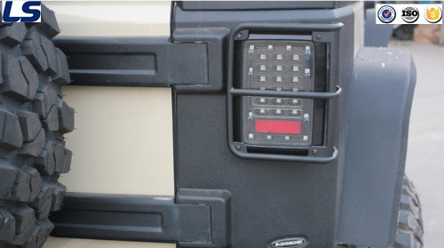 Powder Coated Black Tail Lamp Cover for Jeep Wrangler Jk