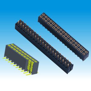 Cheap Top Entry Type Female Surface Mount Pin Header Dual Row Electrical Connector wholesale