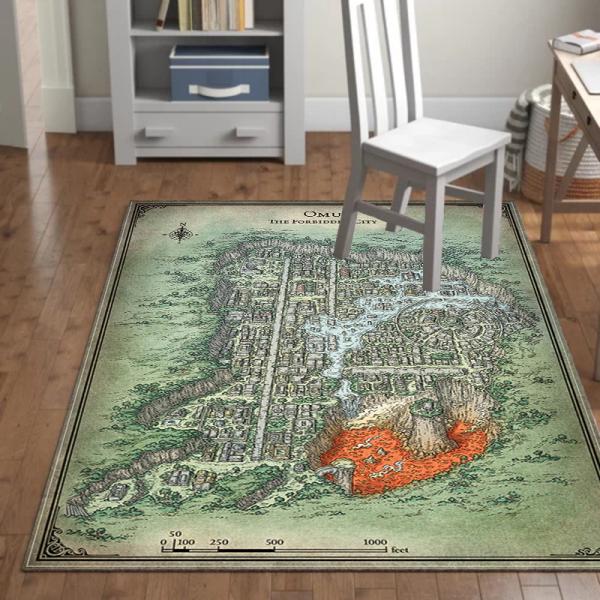 polyester Wholesale factory home design anti slip customer printed area rugs