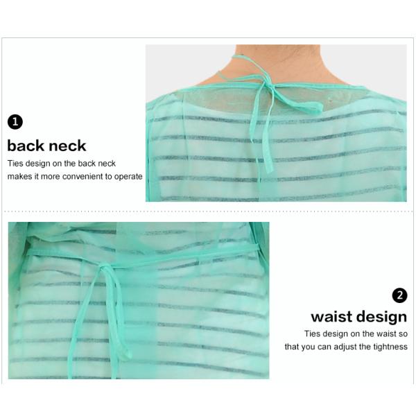 Disposable Medical Isolation Gowns , Chemical Resistant Disposable Coveralls