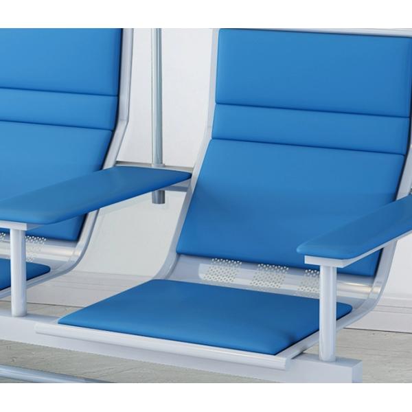 Commercial Furniture Stainless Steel Waiting Room Seating for Airports and Hospitals