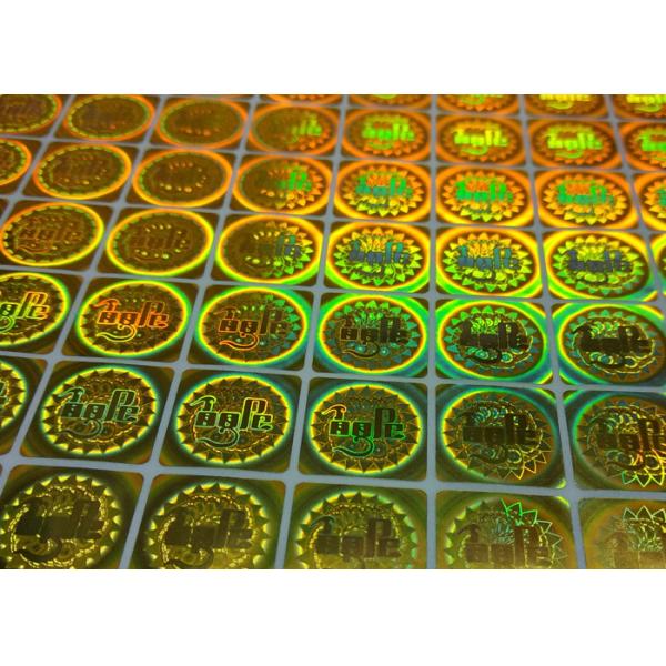 Custom Holographic Stickers Printing 3D Hologram Labels With Design Non-Transferable 1