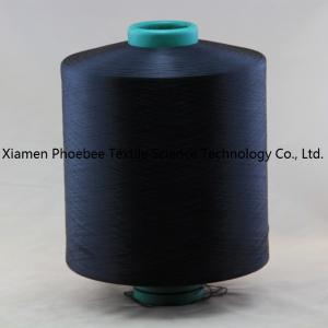 Cheap Dope Dyed Blak Polyester Hand Knitting Yarn with 150d/48f Nim wholesale