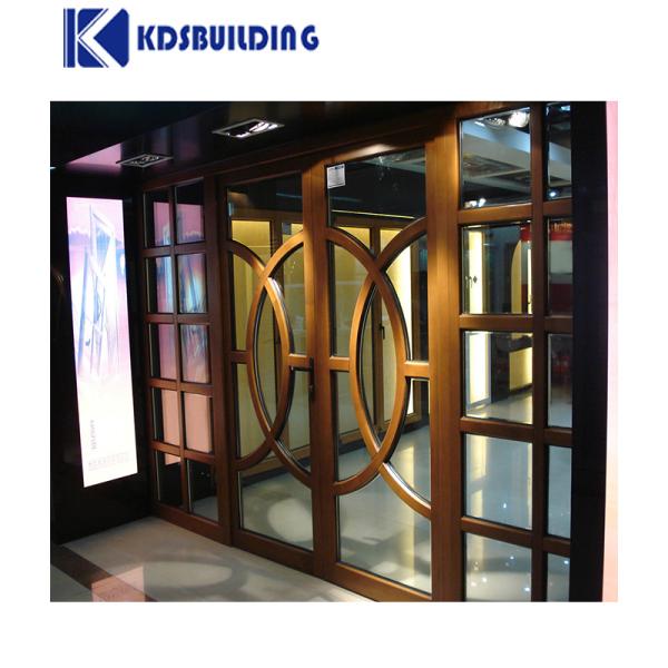Tempered Glass Solid Wood Entrance Door Interior Single Teak Casement Door