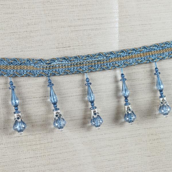 Handmade fashionable chain beads lace tassels fringes for curtain/sofa/pillow decoration