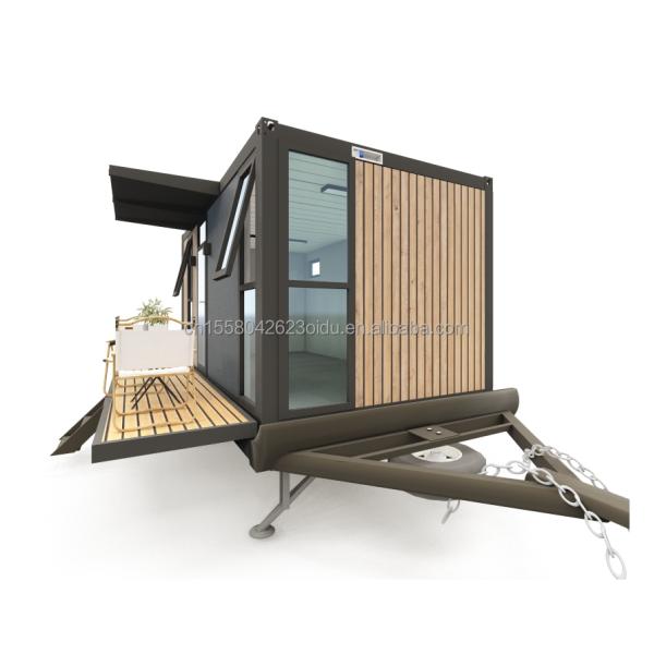 Hotel 20ft or 40ft Mobile Outdoor Container Bar Coffee Shop on the Second Floor with Outdoor Design and Wheels