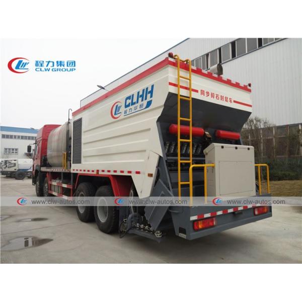 Howo 8X4 371HP 8000 Liters Asphalt Tank 12CBM Gravel Bucket
