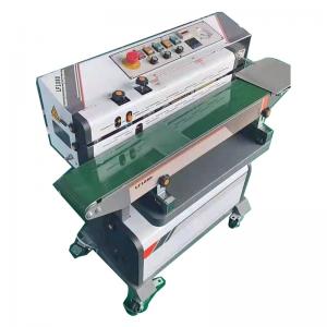 China Continuous Bag Sealing Machine Width Belt Food Seal Machine Nitrogen Food Seal Machine on sale