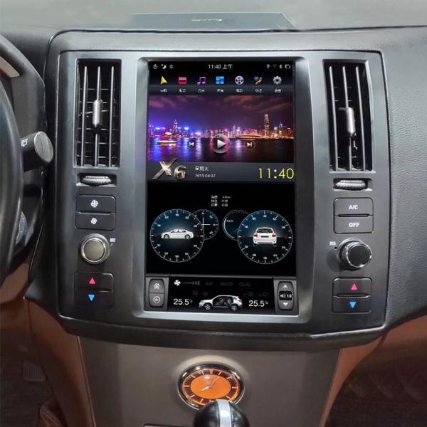 Dashboard Mount Android Car Stereo GPS Navigation DVD Player 10.4in For Infiniti FX35 2008-2011