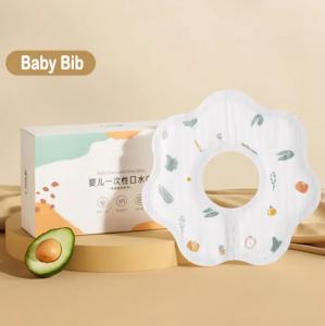 China Get Mess-Free with Disposable Baby Bib Baby Feeding Made Easy on sale