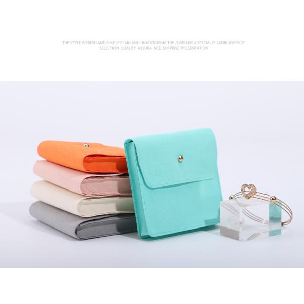 Magnetic Buckle Microfiber Jewelry Bag Velvet Bag Jewelry Accessories Velvet Bag Double-Sided Microfiber Ring Bracelet Jewelry Storage Bag
