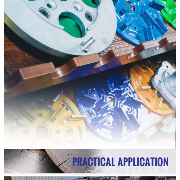 Professional A-Grade Sintered Diamond Metal Disc for Granite Slab Manual Polishing