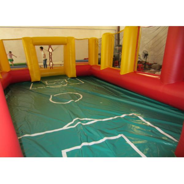 Amusement Park Inflatable Football Games Blow Up Football Pitch Inflatable Sports Arena
