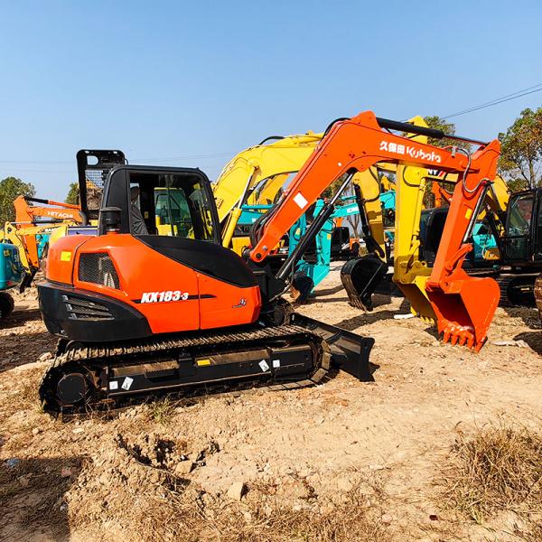 8000kg Second Hand Kubota Excavators Kx183-3 Backhoe