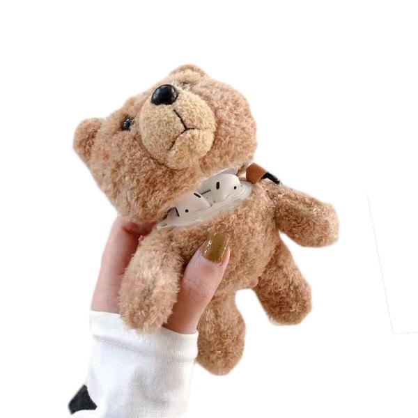 Teddy Bear Doll Apple Wireless Headset Protective Case Plush