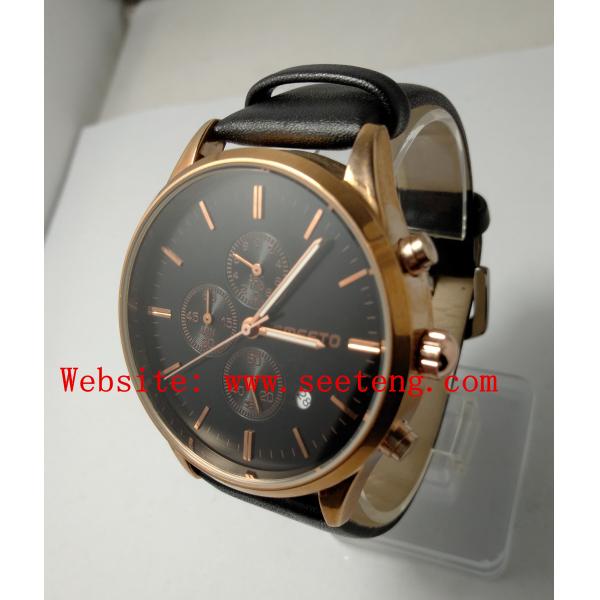 NEW!JAPAN MOVT QUARTZ WATCH STAINLESS STEEL BACK MEN WATCH WITH CAKENDAR