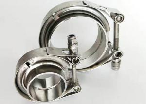 Cheap Stainless Heavy Duty Pipe Clamps Exhaust Type V Band Clamp Flat Flange wholesale