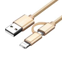 China 10Ft Multifunctional USB Cable 2 In 1 Data Sync Cable for sale