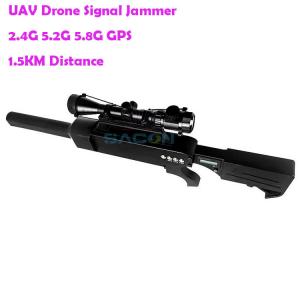 Cheap DJI Phantom 65w GPS 5.2G 5.8G Gun Drone Signal Jammer wholesale
