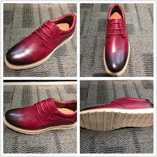 OEM Mens Leather Casual Shoes , Classic Men Oxford Shoes For Four Seasons