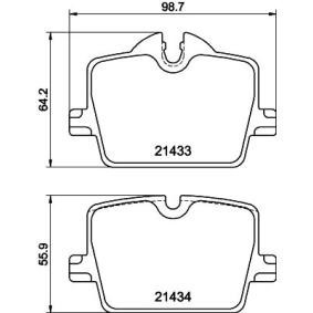 Cheap BMW 34206888832 Chassis Parts Brake Pad Set wholesale