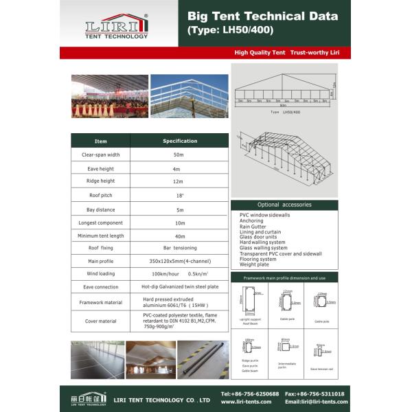 1000 People Capacity Elegant White Wedding Tent With Decoration Roof Lining For Parties