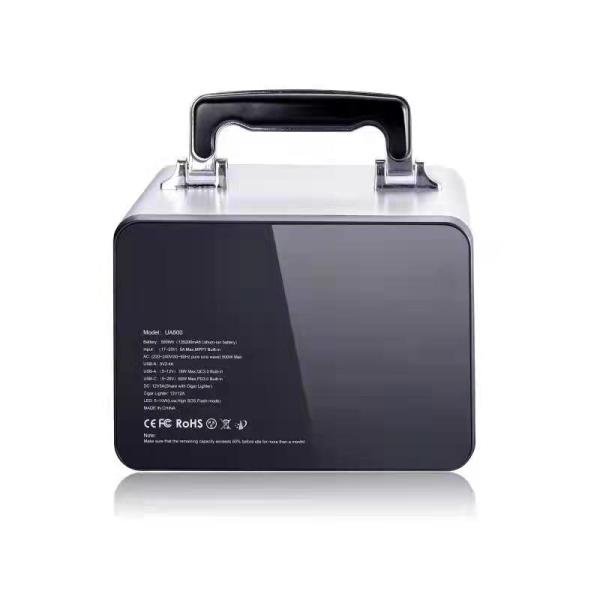 CPAP Emergency Outdoor Portable Power Station 2000W 500Wh Solar Generator