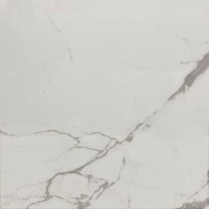 Carrara White Polished Glazed Ceramic Tiles 60x60cm