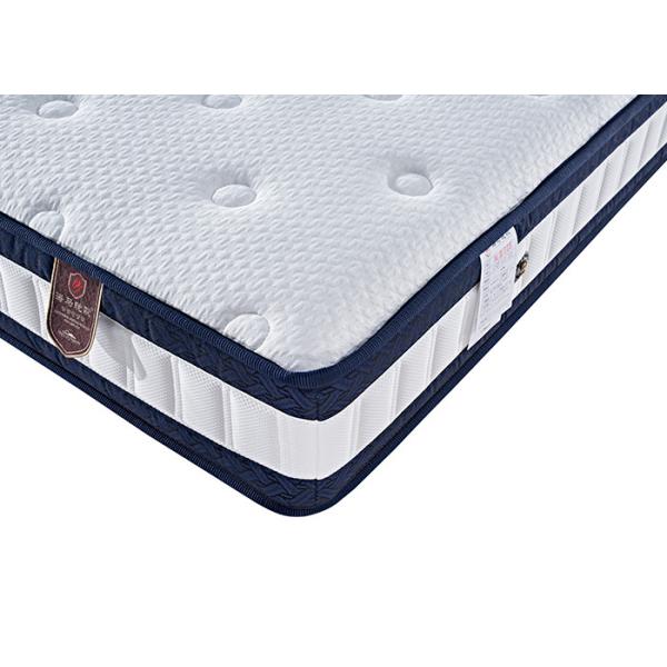 Cold Silk Fabric Hybrid Foam Memory Spring Mattress Low Resilience Anti Mite