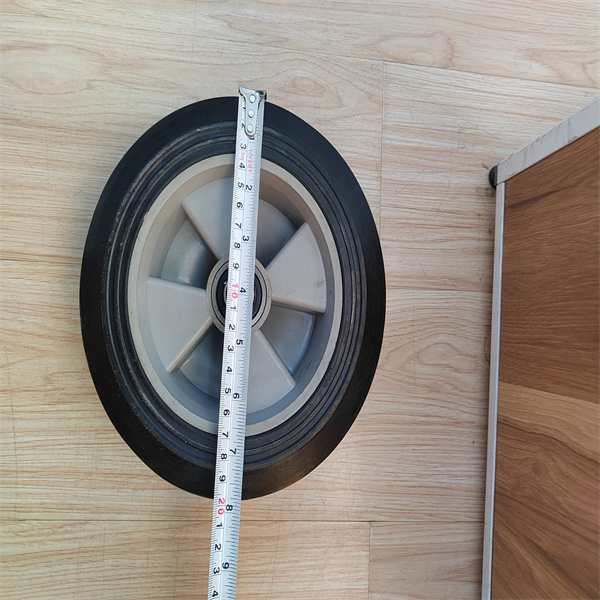 Wagon 8 Inch Solid Rubber Wheels Flat Replacement Solid Rubber Tires For Hand Truck