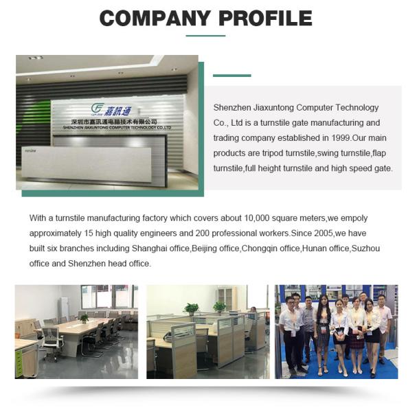 Fever Detection Ss304 Face Recognition Turnstile Gate RS485