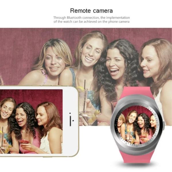 Full Round Screen Smartwatch Support SIM TF Card Sport Bluetooth 3.0 Touch Screen Smart Watches Y1 with whatsapp faceboo