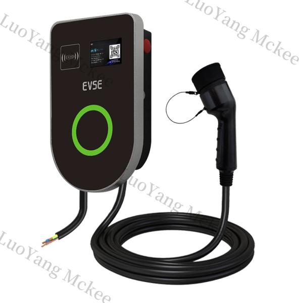 7kW 14kW 22kW U Shape Evse Wallbox Ev Fast Charging Car Charger Box Type 1 Socket Level 2 Charger Station