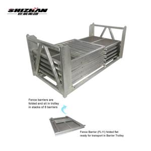 Highway Guide Steel Mobile Barricade Electric Galvanizing ISO Certified