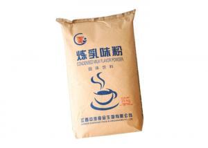 Cheap Wheat Flour Paper Bag 25kg Extensible Sack Craft Paper Hard Bottom Bags Paper Bags 20kg wholesale