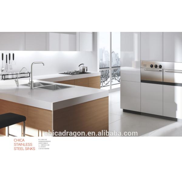 CH12050E Stainless Steel Press Kitchen Sink Topmount Kitchen Sink Double Bowl Kitchen Sink