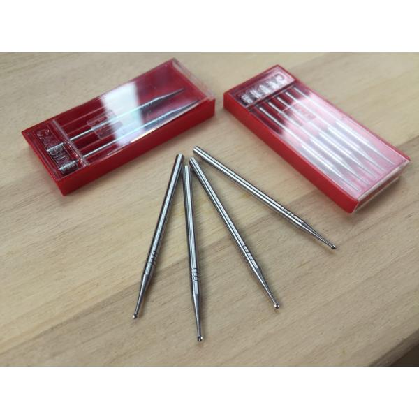 Silver Color Dental Carbide Burs 0.8mm Head Diameter High Durability
