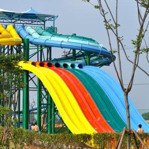 Attractive Butterfly Racing Fiberglass Water Slides Galvanized Carbon Steel