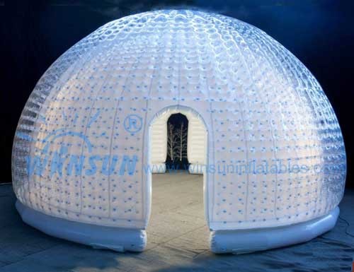 Beautiful Clear Inflatable Bubble Tent , 6m Diameter Blow Up Dome Tent
