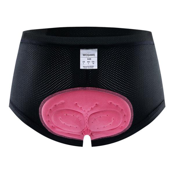 Women's Outdoor Bicycle Biker Underwear Slim Elastic Breathable Shockproof 3D Silicone Cushion Underwear