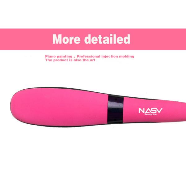 100-240V Home Hair Straightener , Flat Iron Hair Straightener Brush Comb