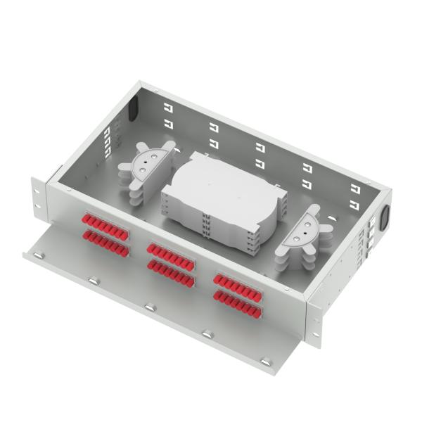5 19 Inch Patch Panel 48 Ports FC UPC Optical Distribution Frame for FTTX Applications